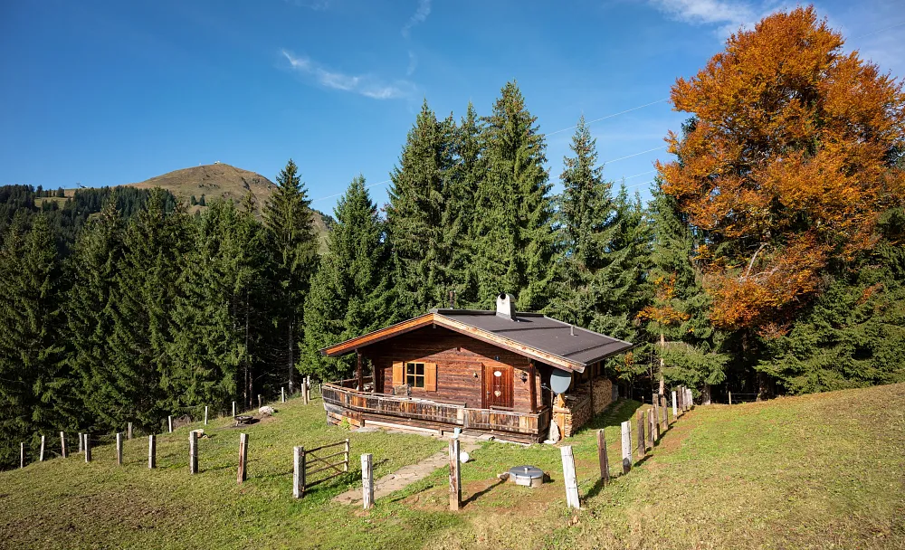Alm Chalet Grittlmühle Außenansicht