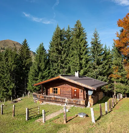 Alm Chalet Grittlmühle Außenansicht