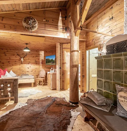 Alm Chalet Grittlmühle Innenansicht