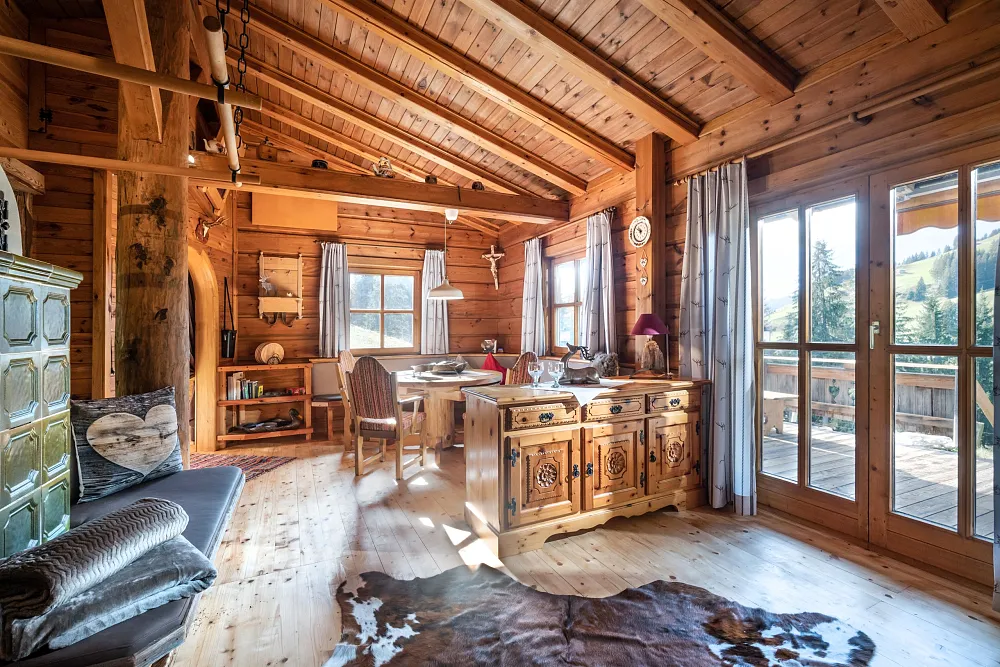 Alm Chalet Grittlmühle Innenansicht