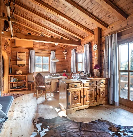 Alm Chalet Grittlmühle Innenansicht