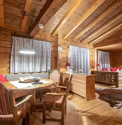 Alm Chalet Grittlmühle Innenansicht