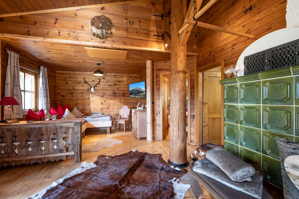 Alm Chalet Grittlmühle Innenansicht