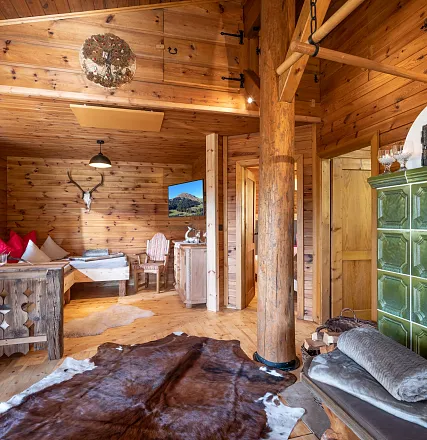 Alm Chalet Grittlmühle Innenansicht