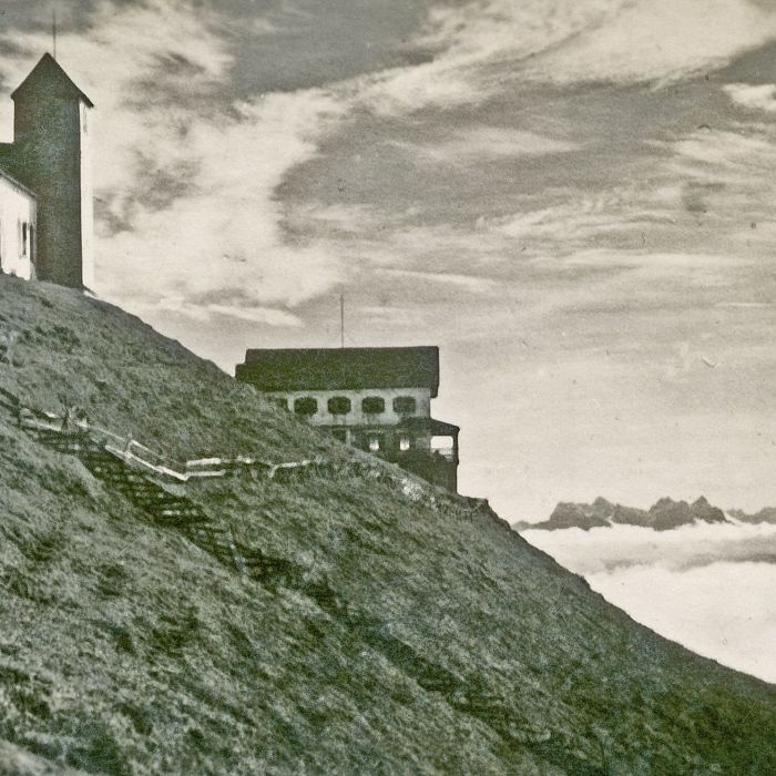 unser Hausberg, die "Hohe Salve", ca. neunzehnhundertirgendwas
