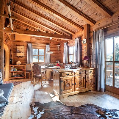 Alm Chalet Grittlmühle Innenansicht